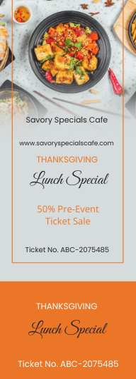 Lunch Sale Ticket