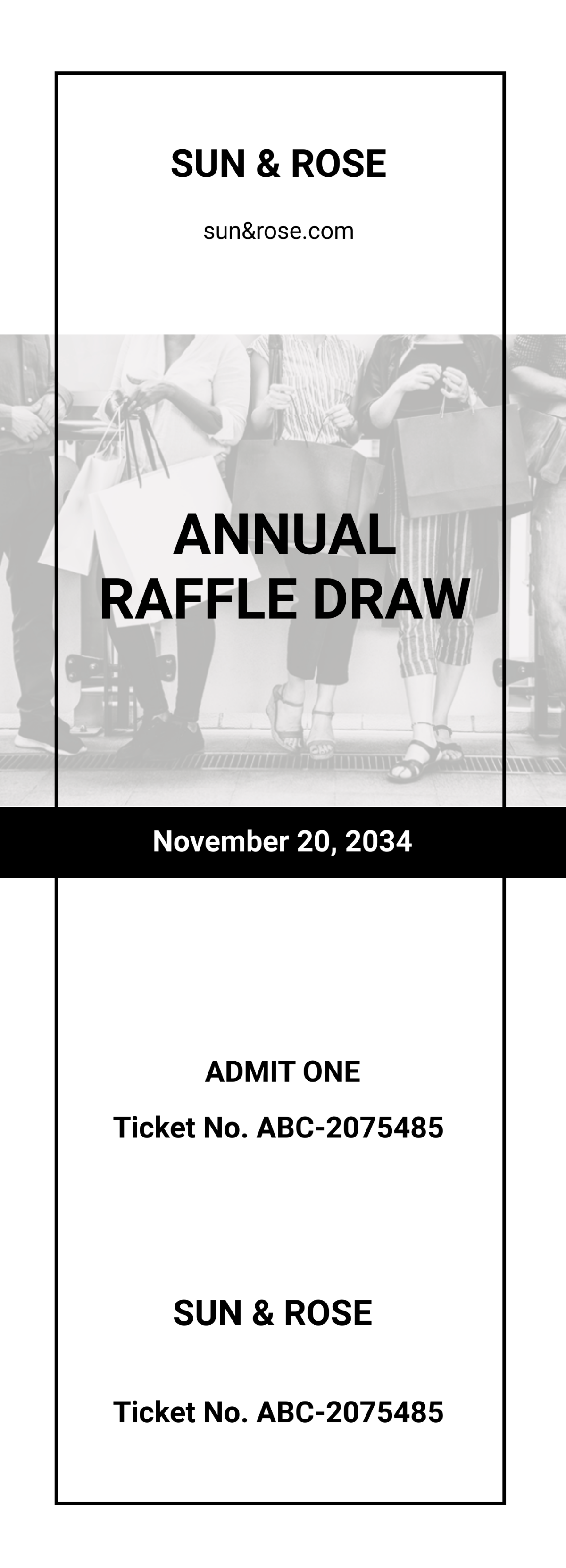 Raffle Sale Ticket Template - Edit Online & Download