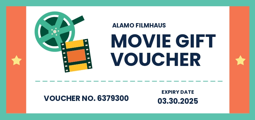 Movie Gift Voucher Template Illustrator Word Apple Pages Psd | My XXX ...