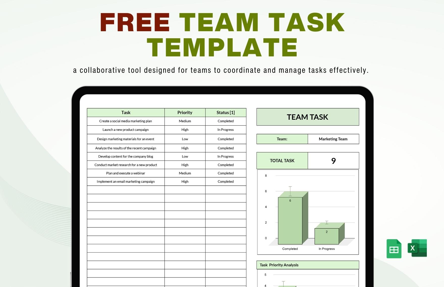 Team Task Template