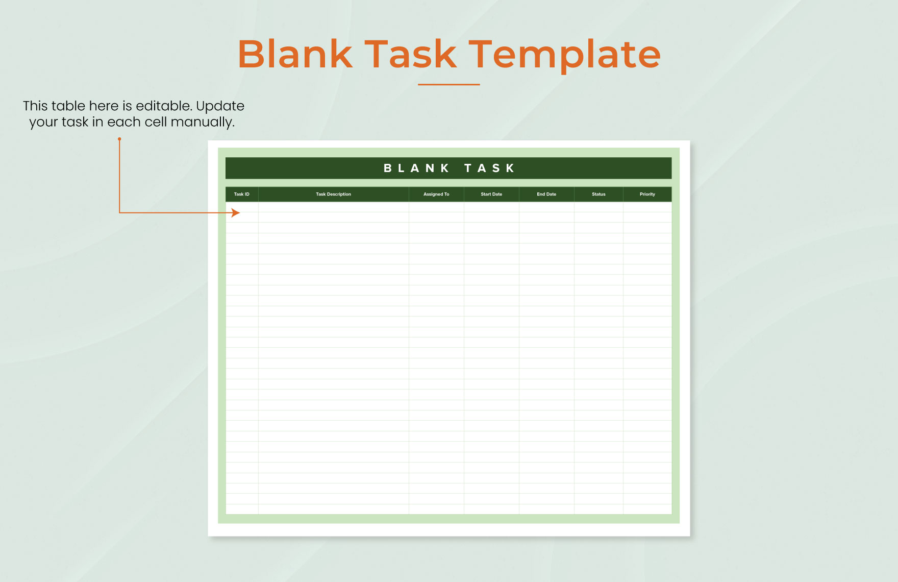 Blank Task Template