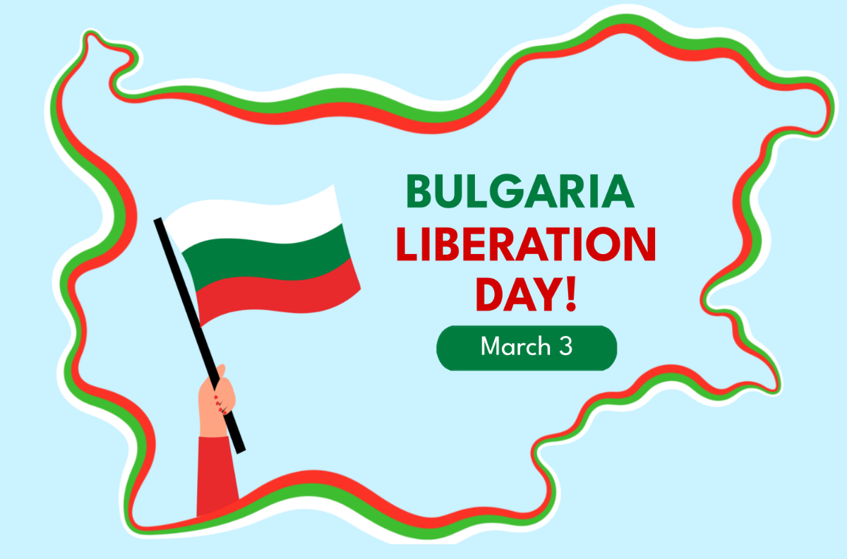 Bulgaria Liberation Day Banner Template