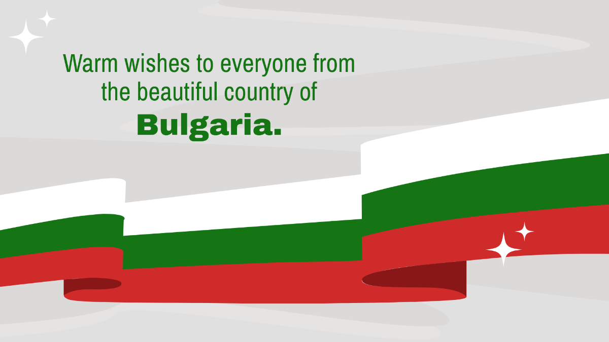 Bulgaria Liberation Day Wishes Background Template