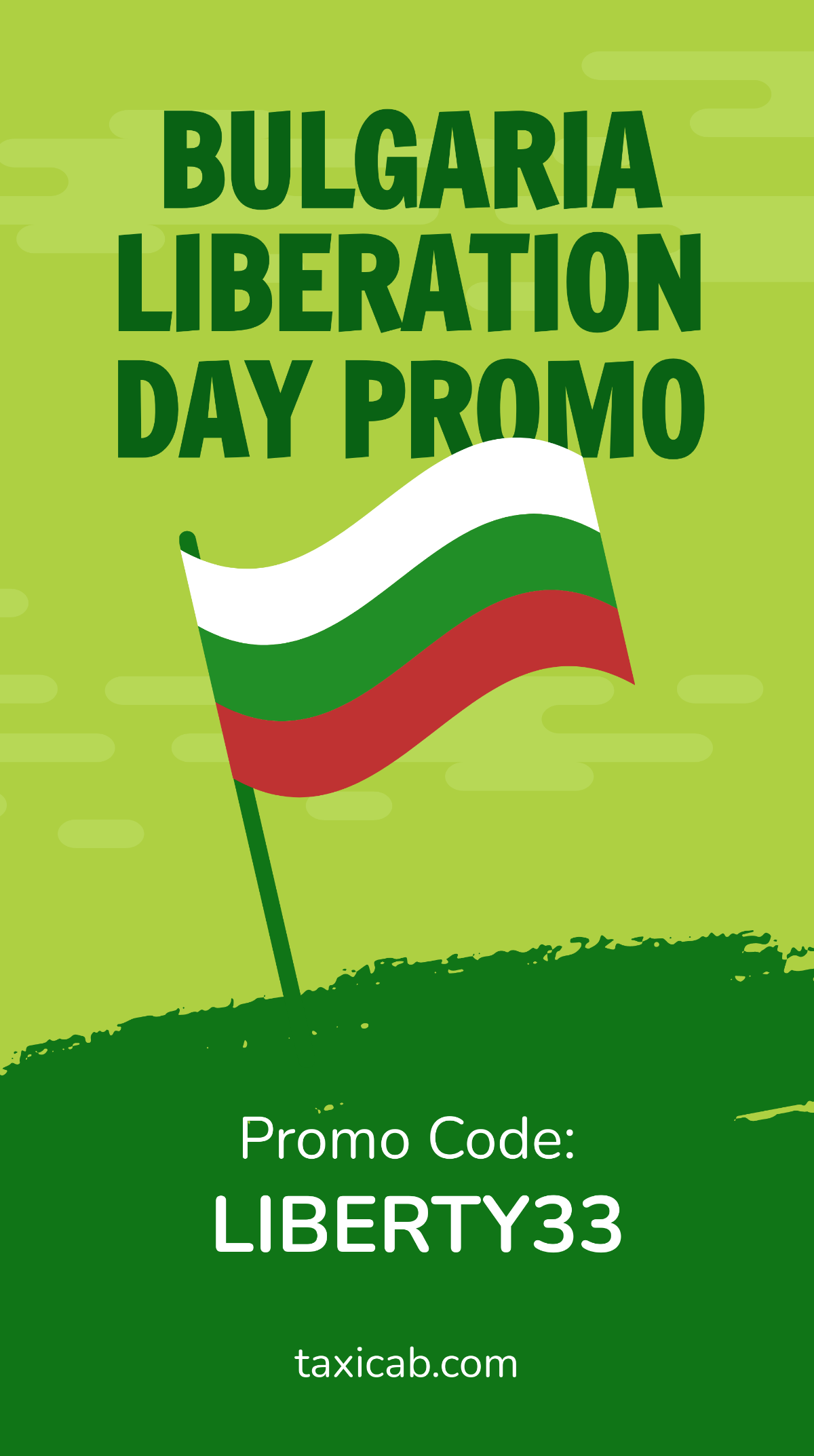 Bulgaria Liberation Day Flyer Background Template