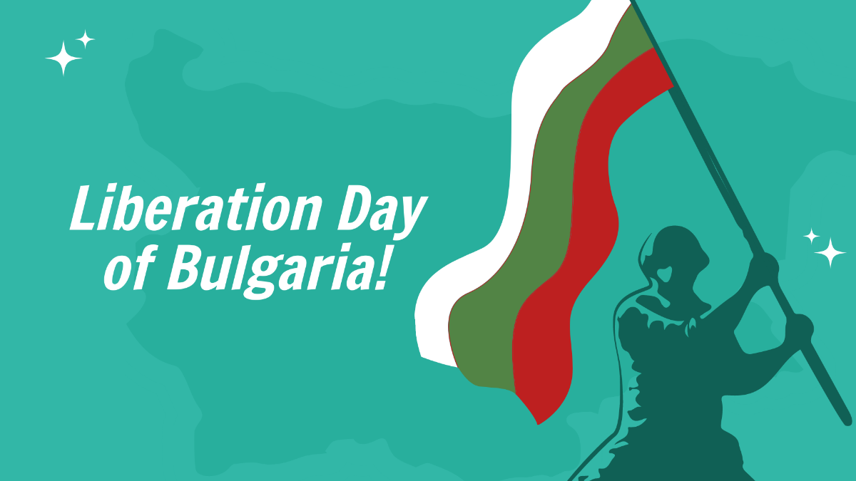 Bulgaria Liberation Day Background Template