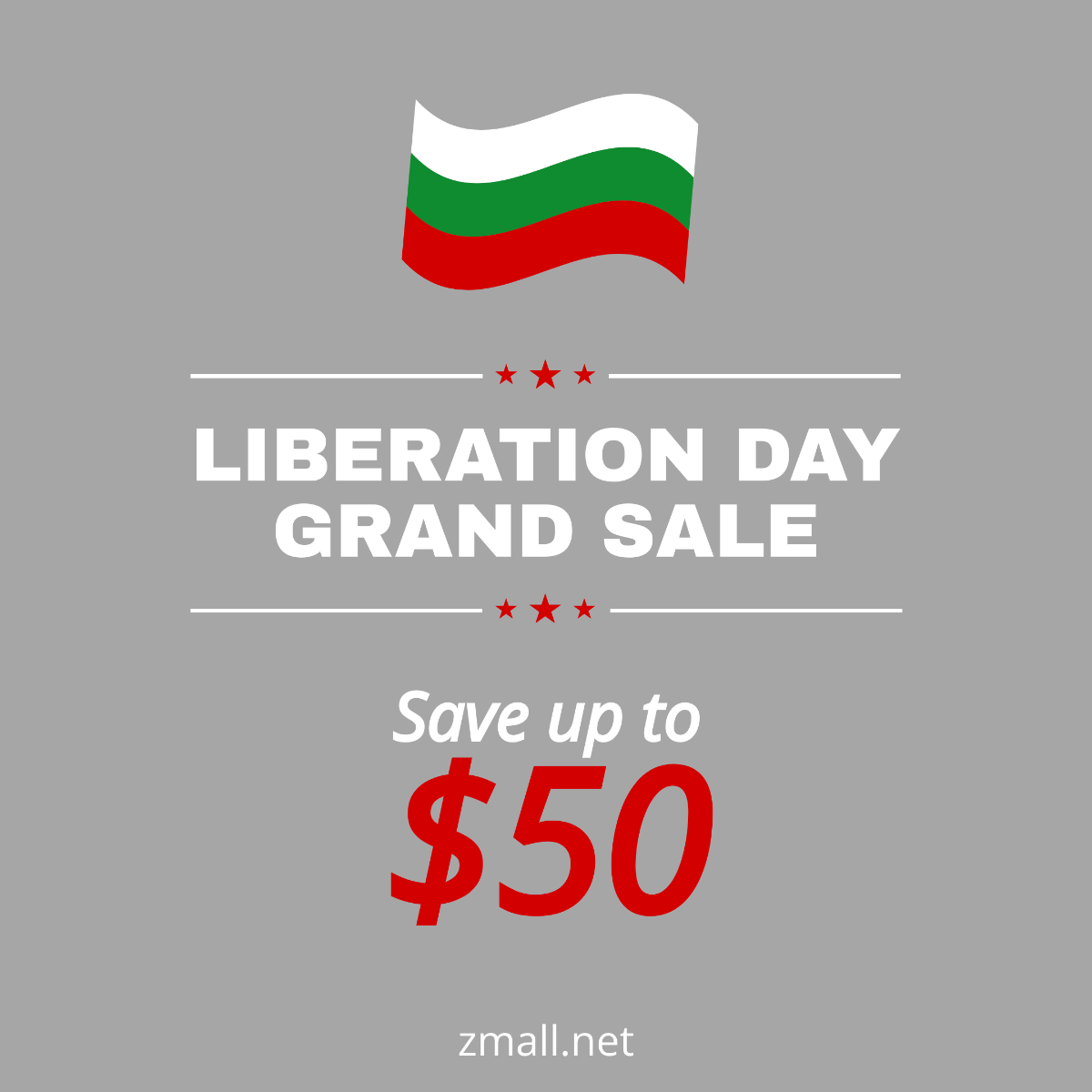 Bulgaria Liberation Day Flyer Vector Template - Edit Online & Download