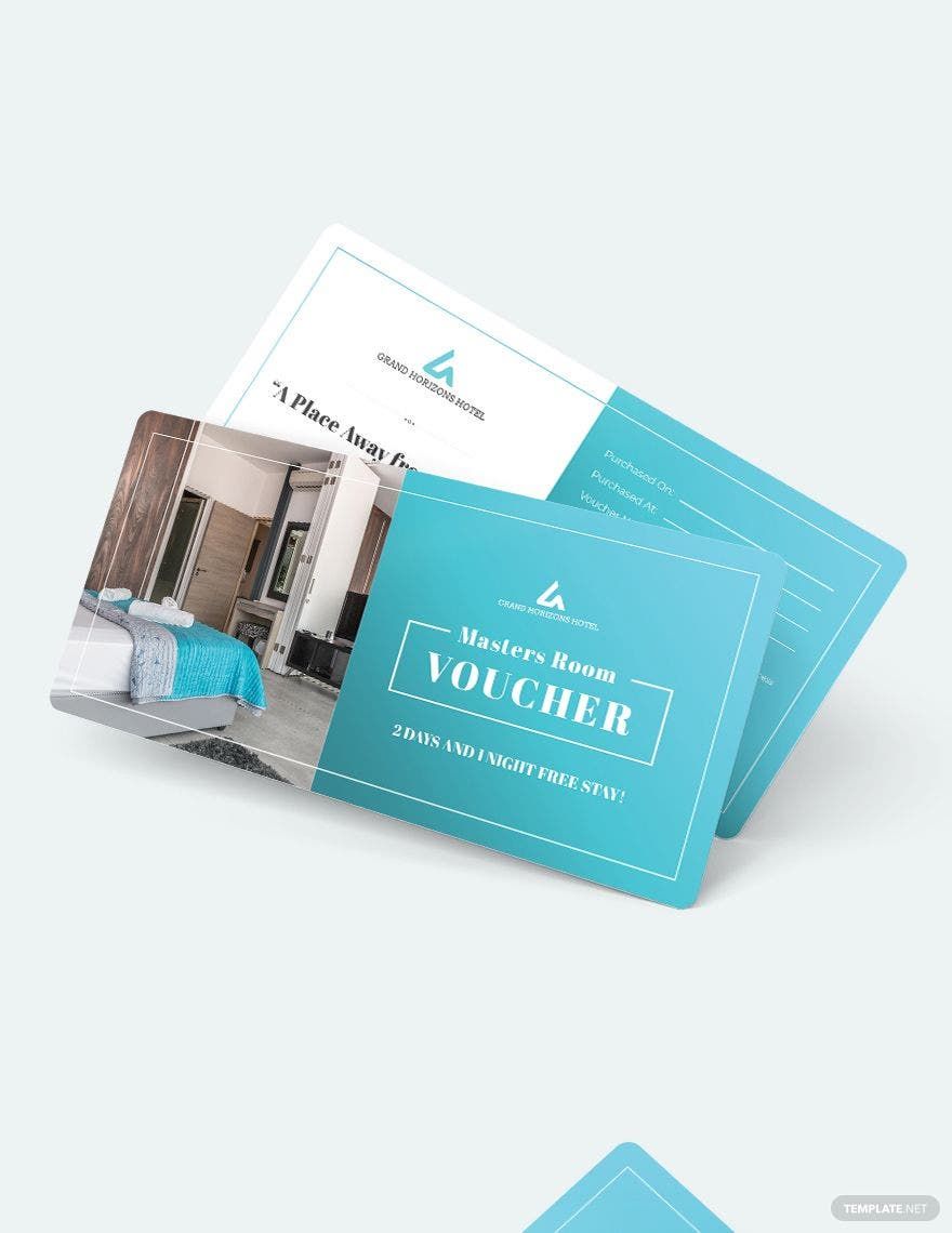 Printable Hotel Voucher Template in Illustrator, PSD, Pages, Word, Publisher - Download | Template.net