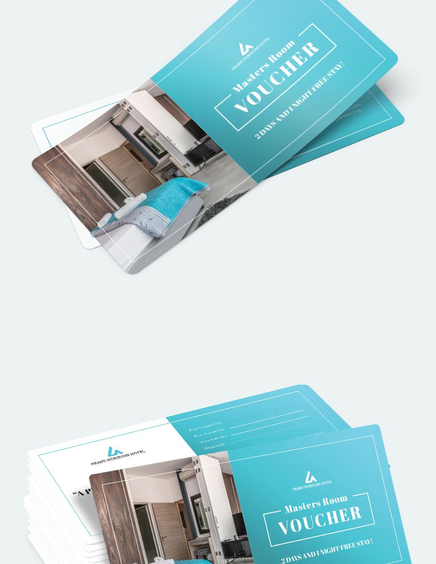 Printable Hotel Voucher Template Download in Word, Illustrator, PSD