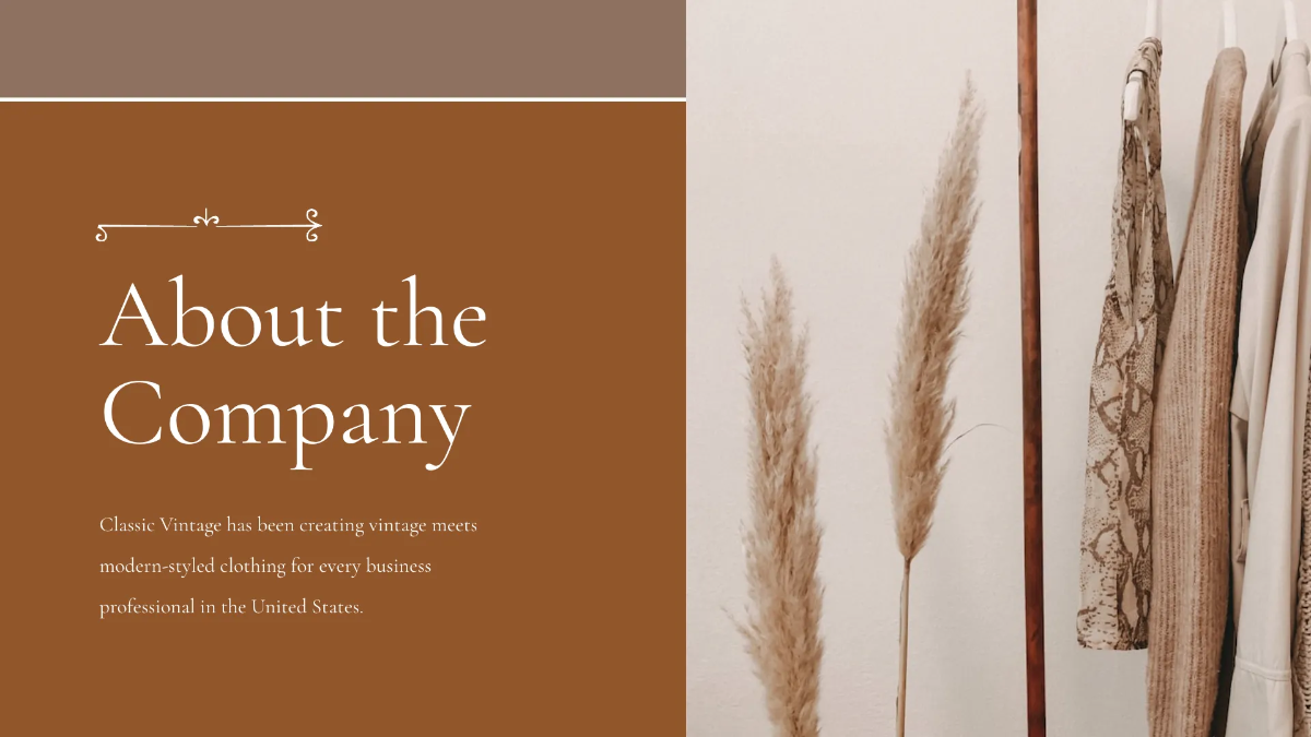 Free Vintage Fashion Brand Presentation Template to Edit Online
