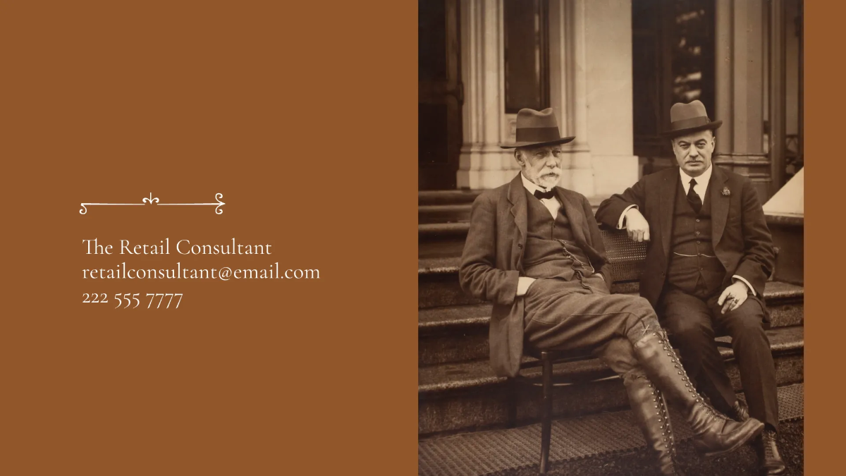 Free Vintage Fashion Brand Presentation Template to Edit Online