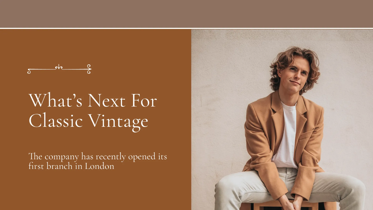 Free Vintage Fashion Brand Presentation Template to Edit Online