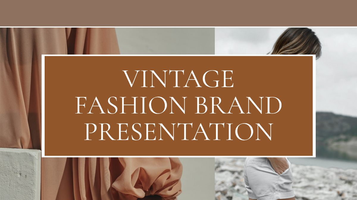 Vintage Fashion Brand Presentation Template