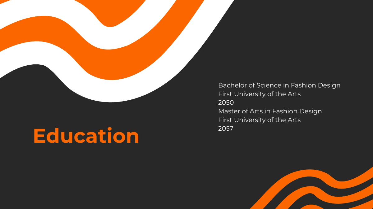 Free Urban Fashion Designer Cv Presentation Template to Edit Online