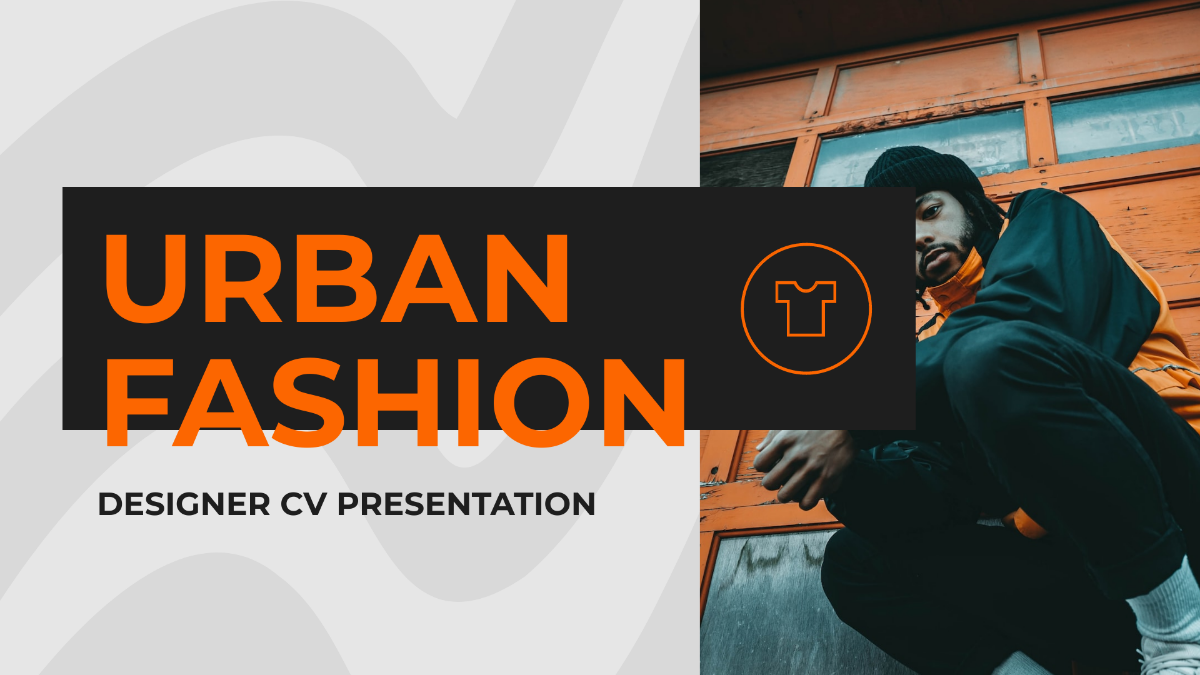 Urban Fashion Designer Cv Presentation Template