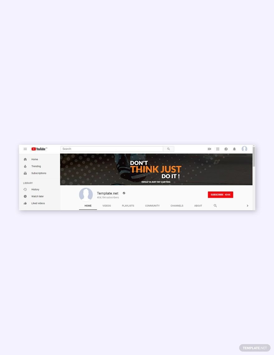 YouTube Lifestyle Banner Template