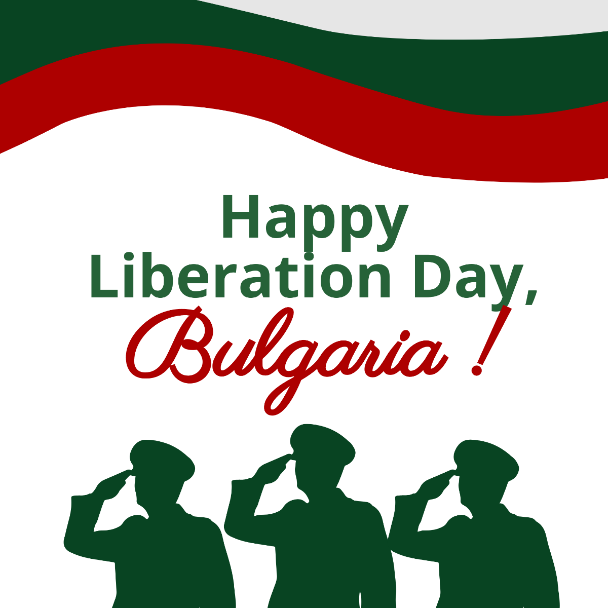 Happy Bulgaria Liberation Day Illustration Template