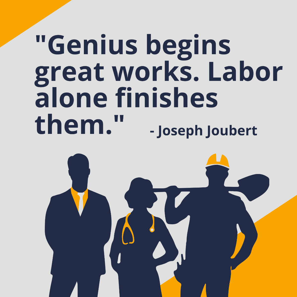 Labour Day Quote Vector Template