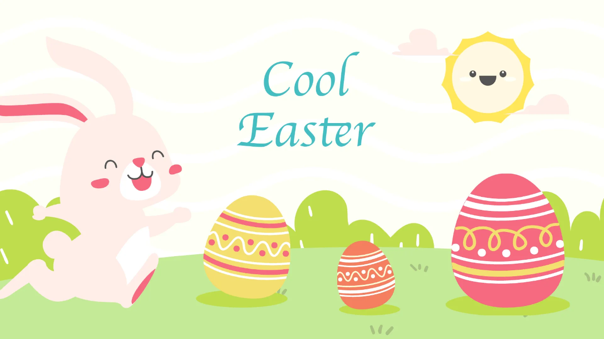 Free Cool Easter Presentation Template to Edit Online