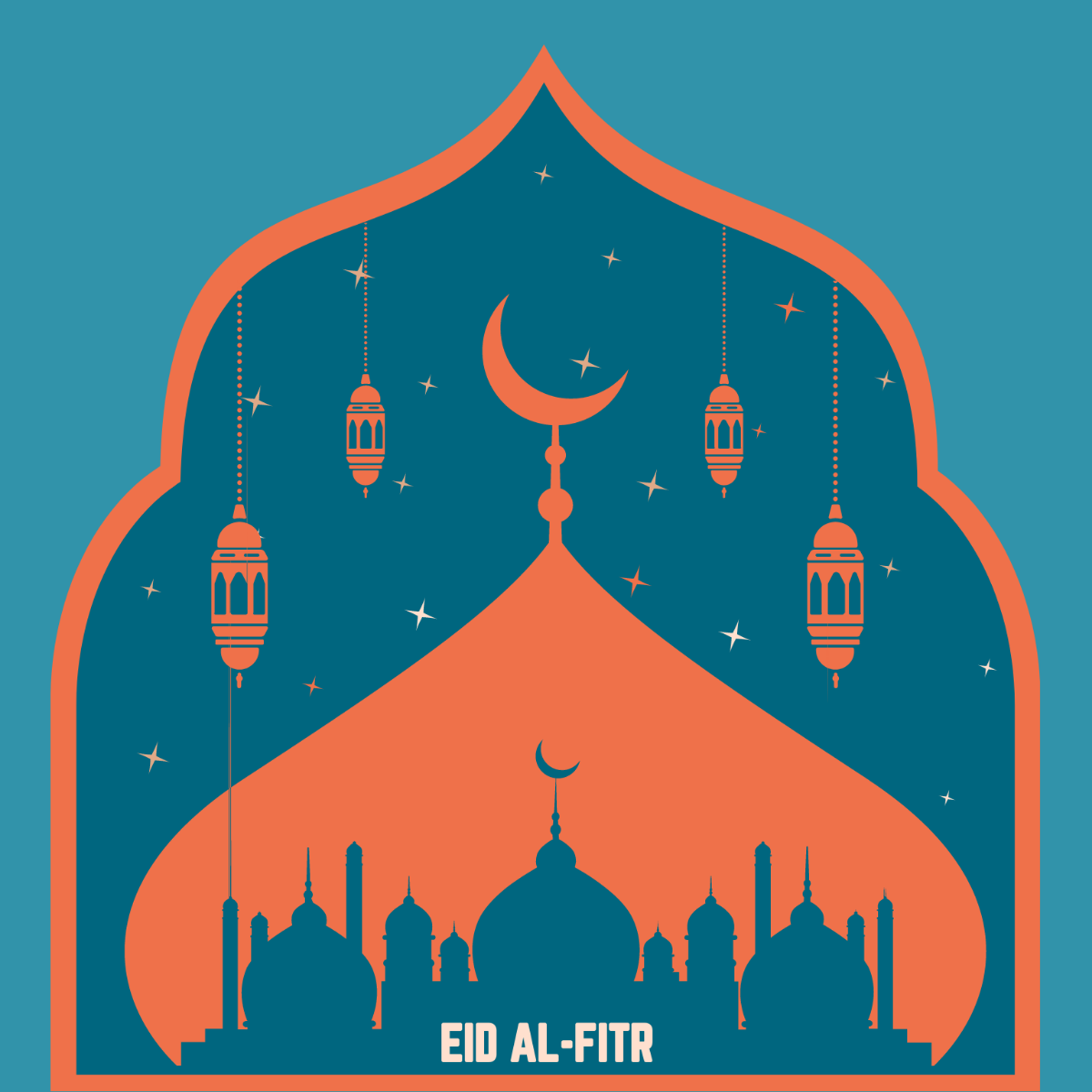 Eid al-Fitr Symbol Vector Template