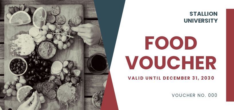 Free School Food Voucher Template - Illustrator, Word, Apple Pages, PSD, Publisher