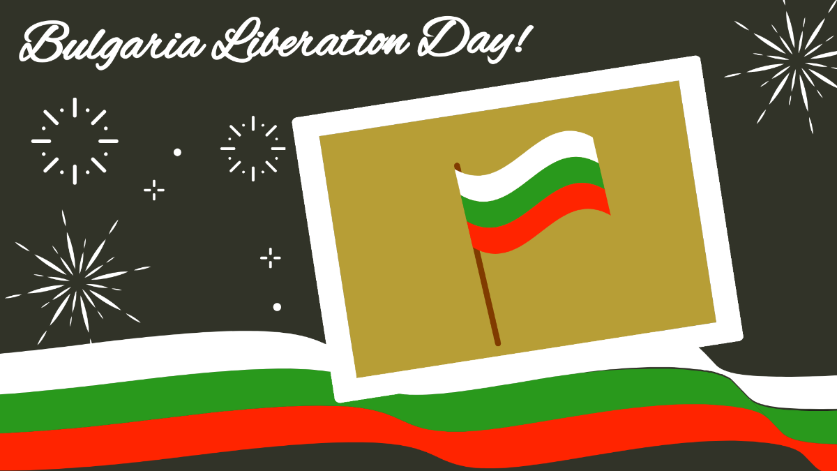 Bulgaria Liberation Day Photo Background Template