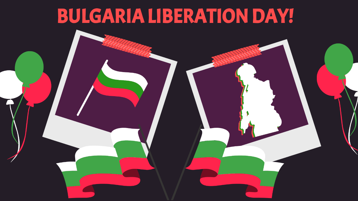 Bulgaria Liberation Day Image Background Template