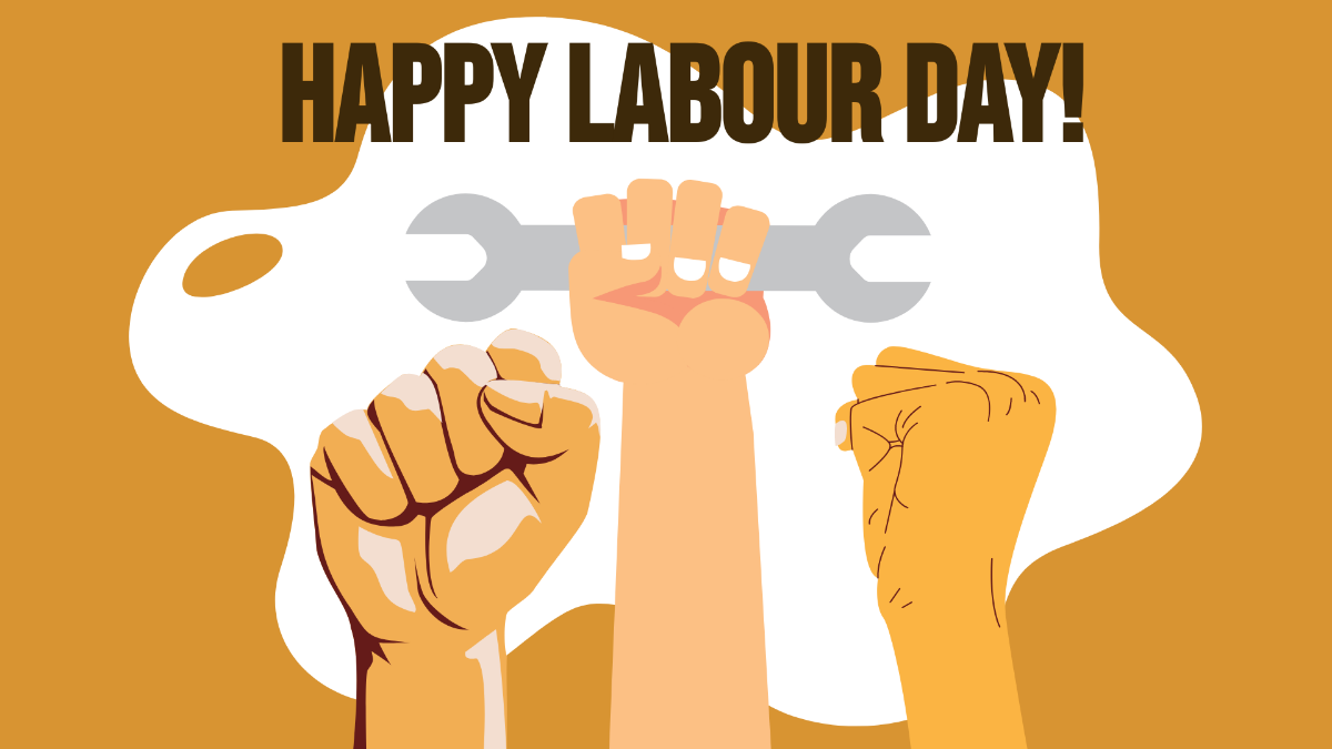 Happy Labour Day Background Template