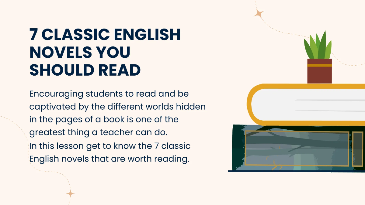 Free Aesthetic English Presentation Template to Edit Online