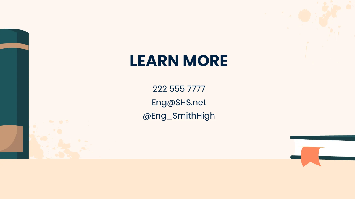 Free Aesthetic English Presentation Template to Edit Online