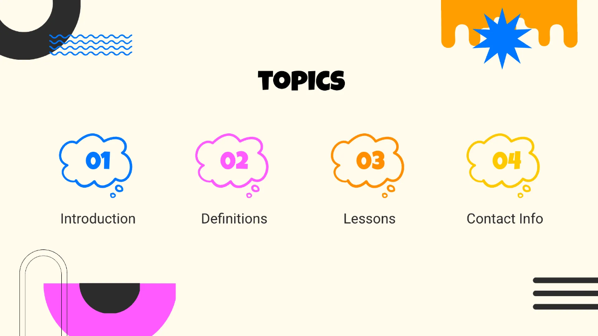 Free Cool English Presentation Template to Edit Online