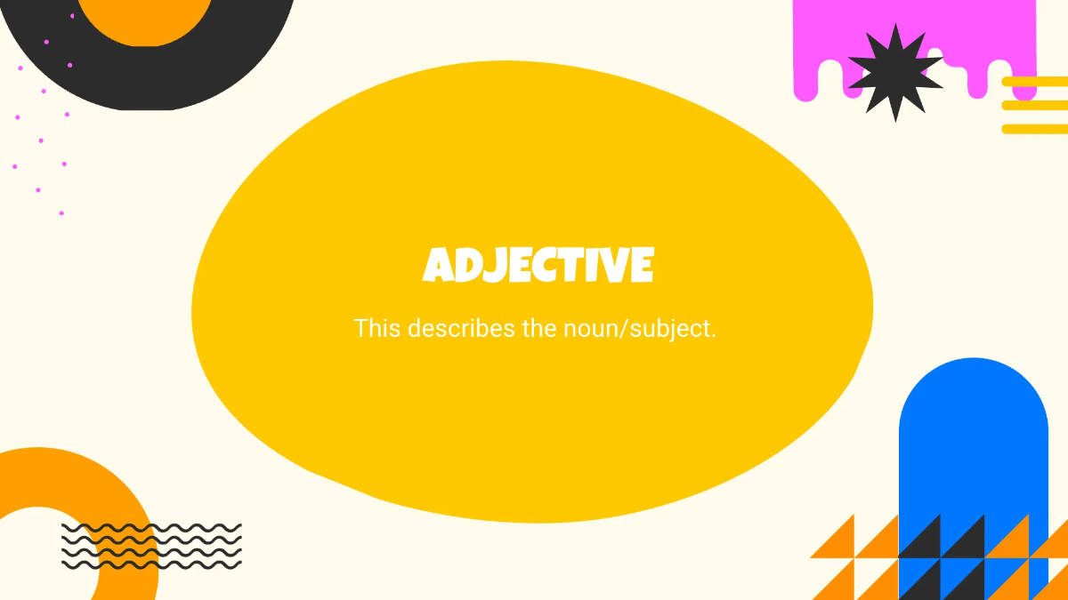 Free Cool English Presentation Template to Edit Online