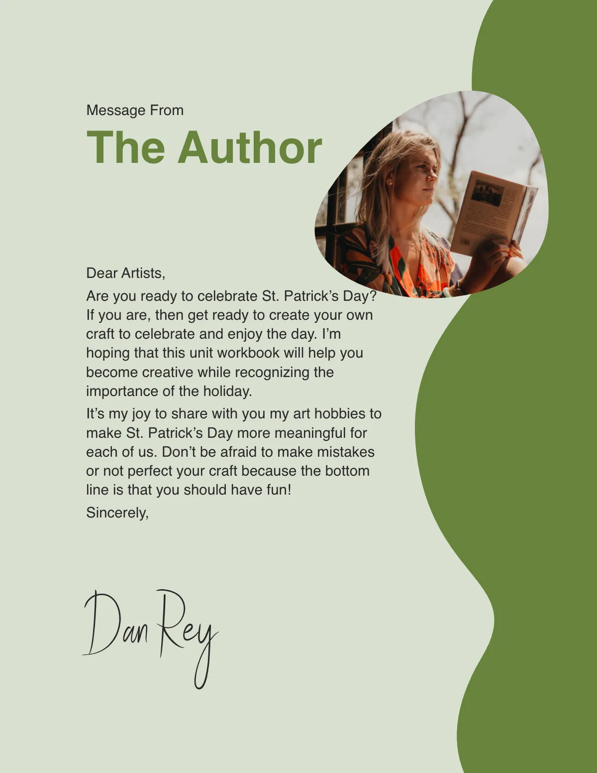 Free St. Patrick's Day Unit Workbook Template to Edit Online