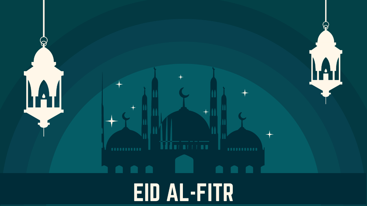 Eid al-Fitr Aesthetic Background Template