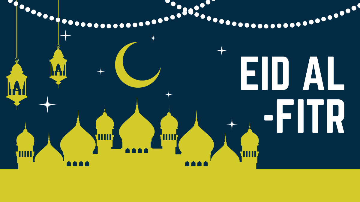 Free Eid al-Fitr Design Background Template