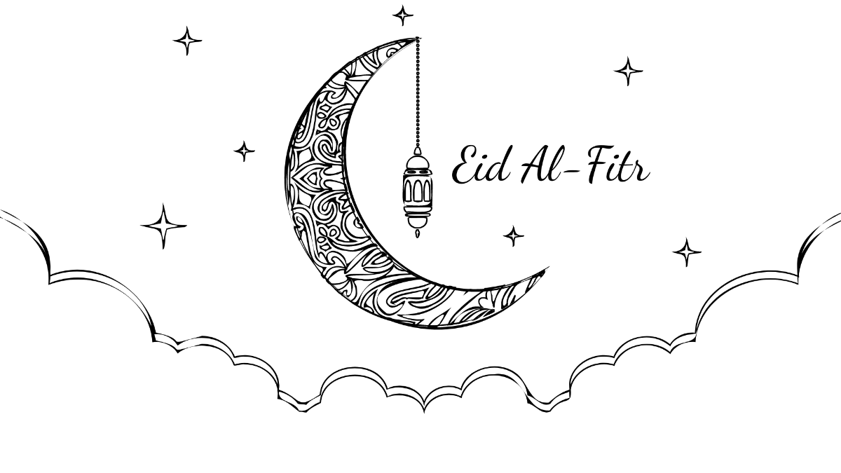 Free Eid al-Fitr Drawing Background Template