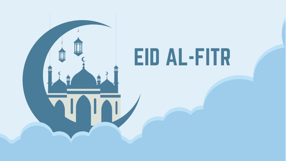 Eid al-Fitr Blur Background Template