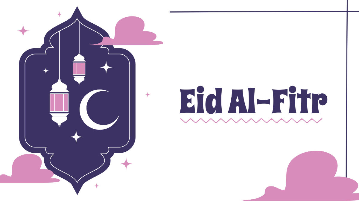 Free Eid al-Fitr White Background Template
