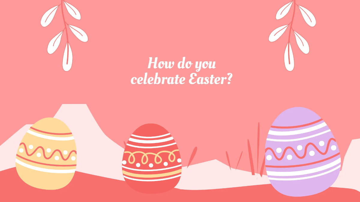 Free Pretty Easter Presentation Template to Edit Online