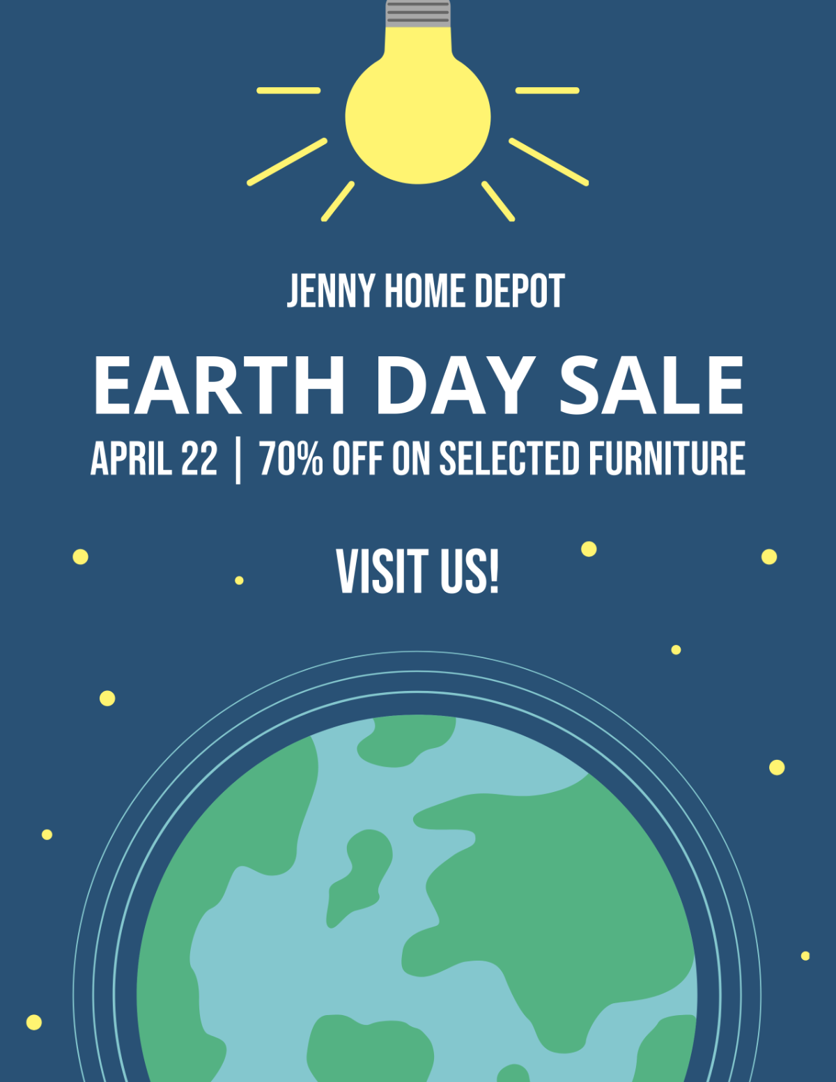 Sale Earth Day Flyer Template - Edit Online & Download