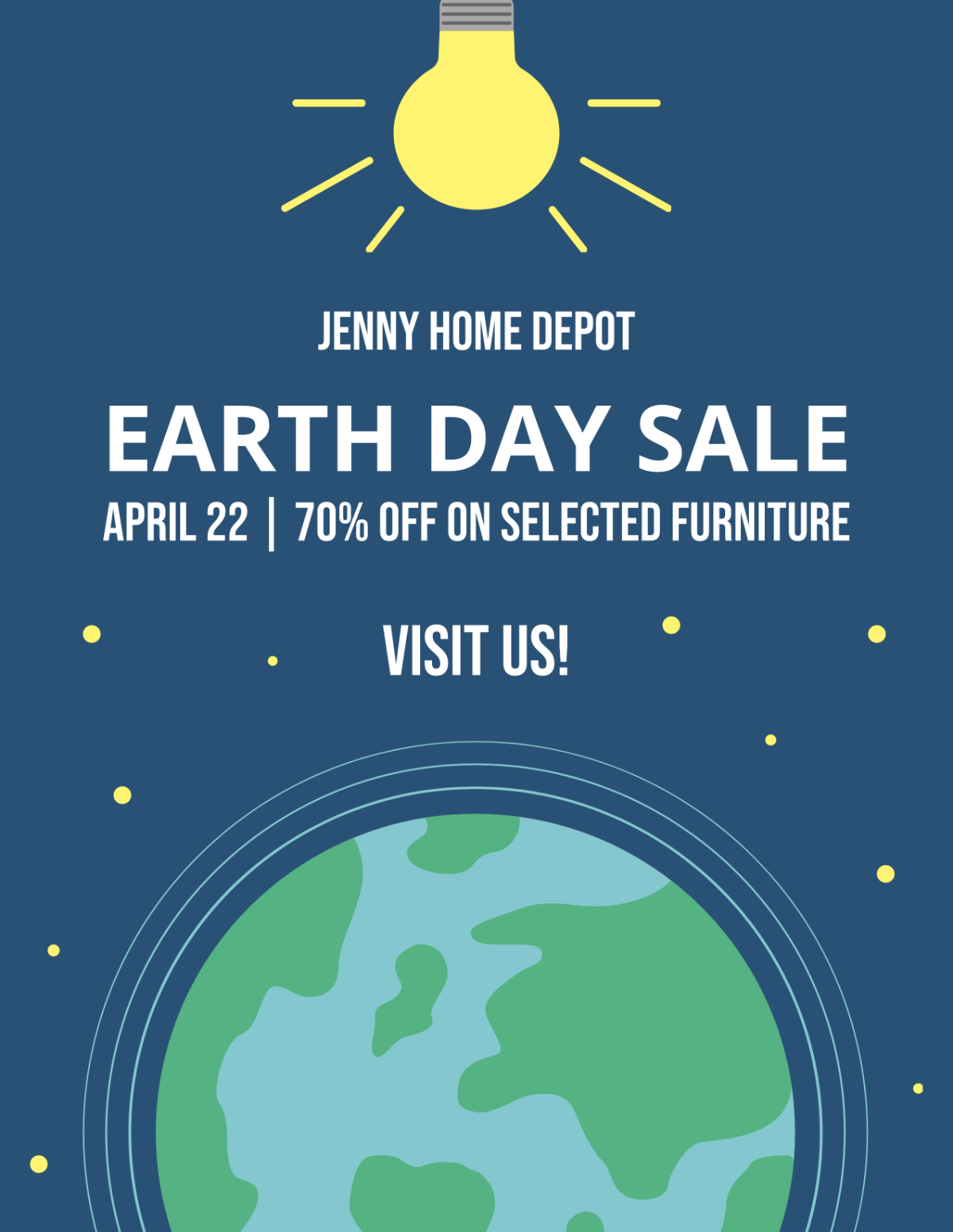Sale Earth Day Flyer Template