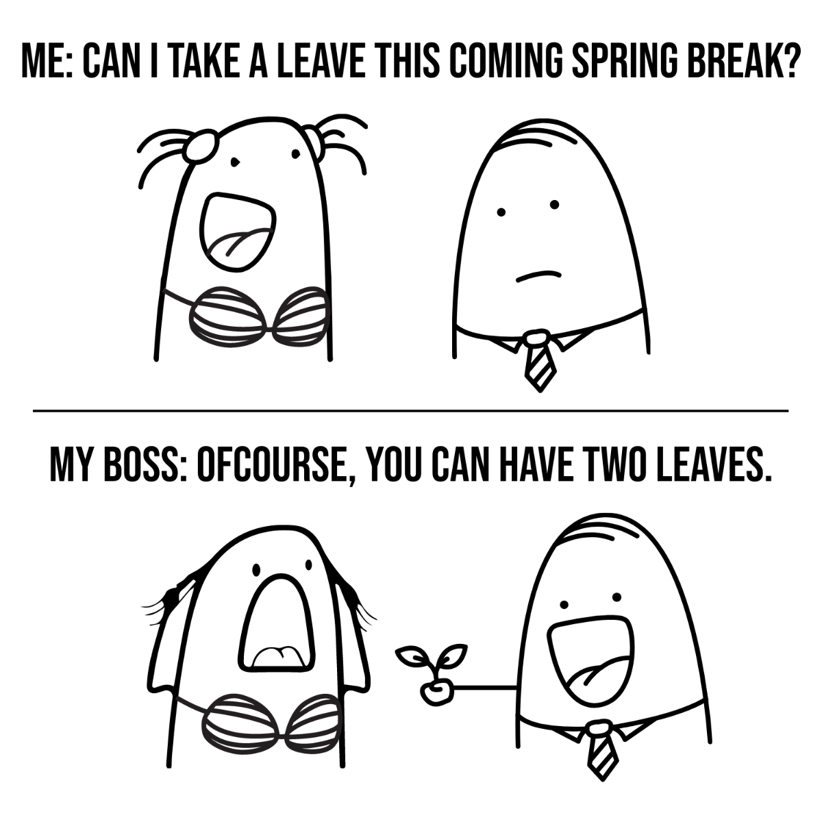 Spring Break Meme Template