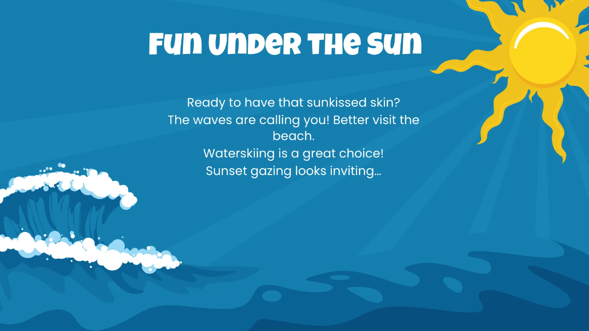 Free Spring Break Presentation Template to Edit Online