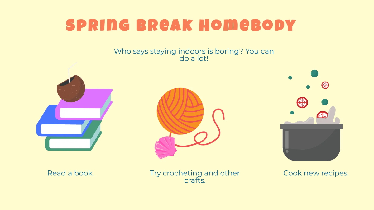 Free Spring Break Presentation Template to Edit Online