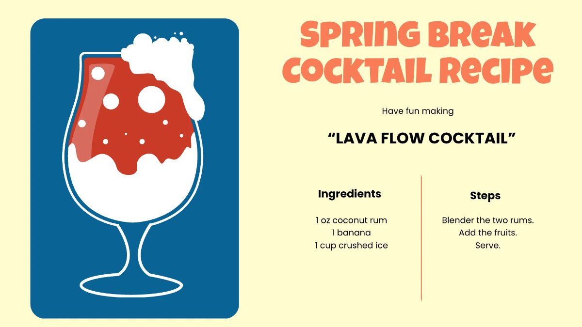 Free Spring Break Presentation Template to Edit Online