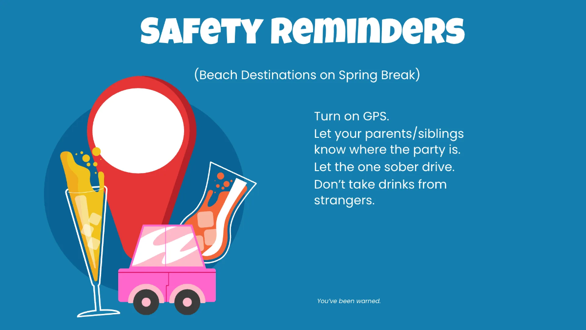 Free Spring Break Presentation Template to Edit Online