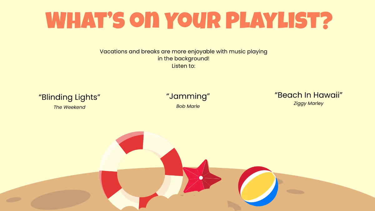 Free Spring Break Presentation Template to Edit Online