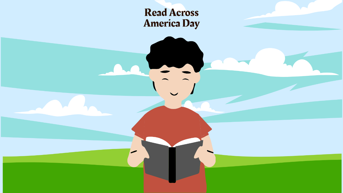 National Read Across America Day Background Template