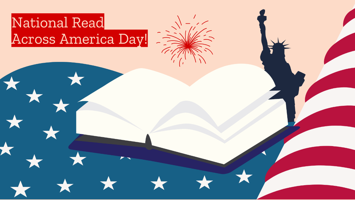 National Read Across America Day Wallpaper Background Template - Edit ...
