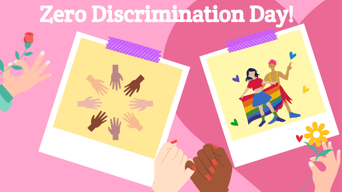 Free Zero Discrimination Day Image Background Template