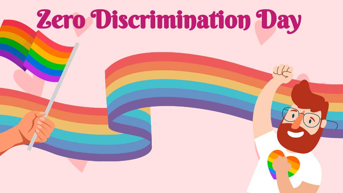 Free Zero Discrimination Day Design Background Template